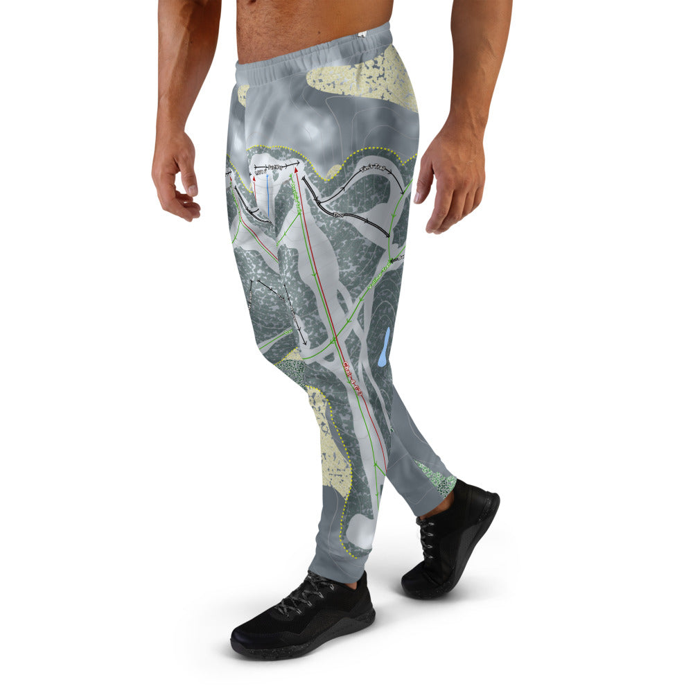 Otsego, Michigan Ski Trail Map Men's Mid-Layer - Powderaddicts