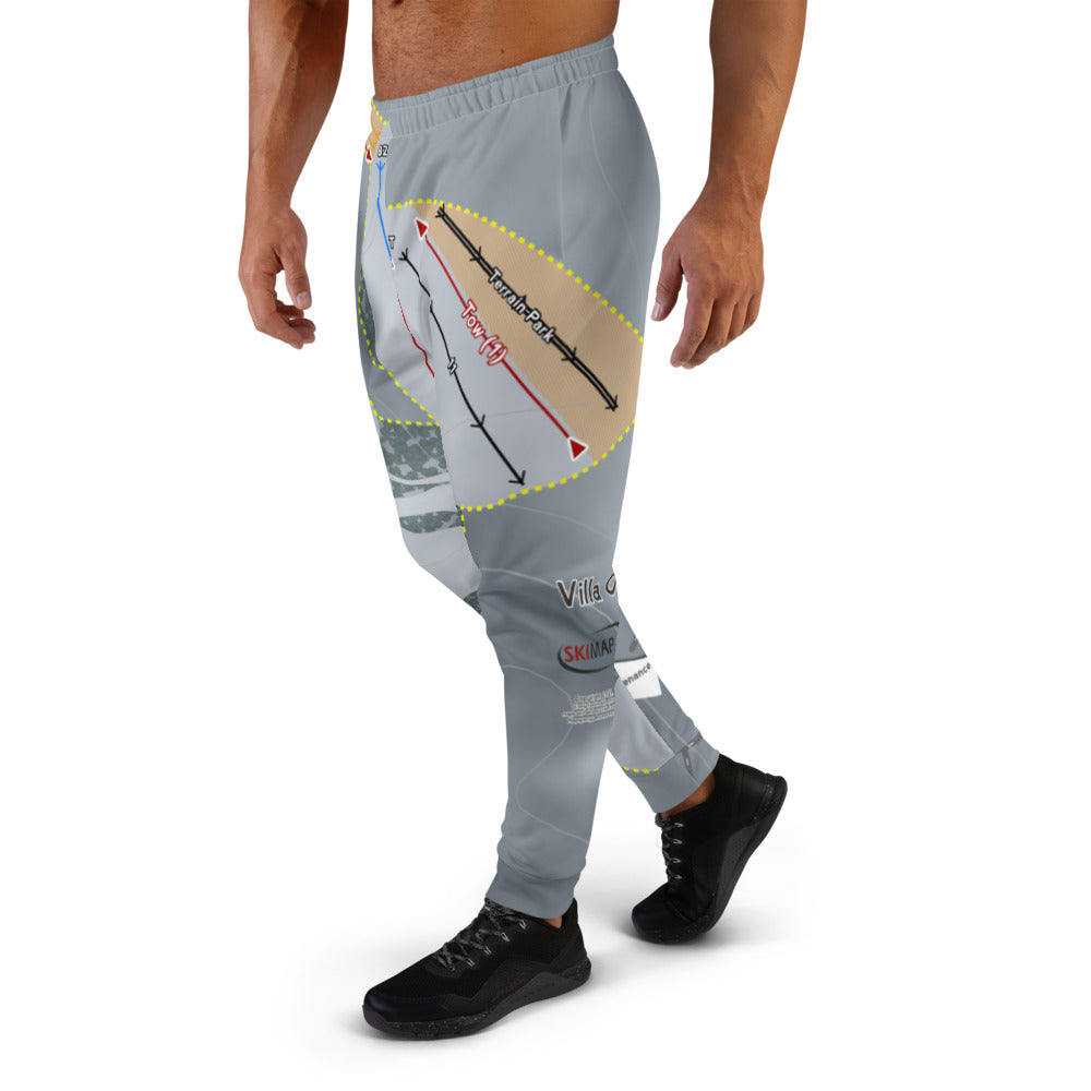 Villa Olivia, Illinois Ski Trail Map Men's Mid-Layer - Powderaddicts