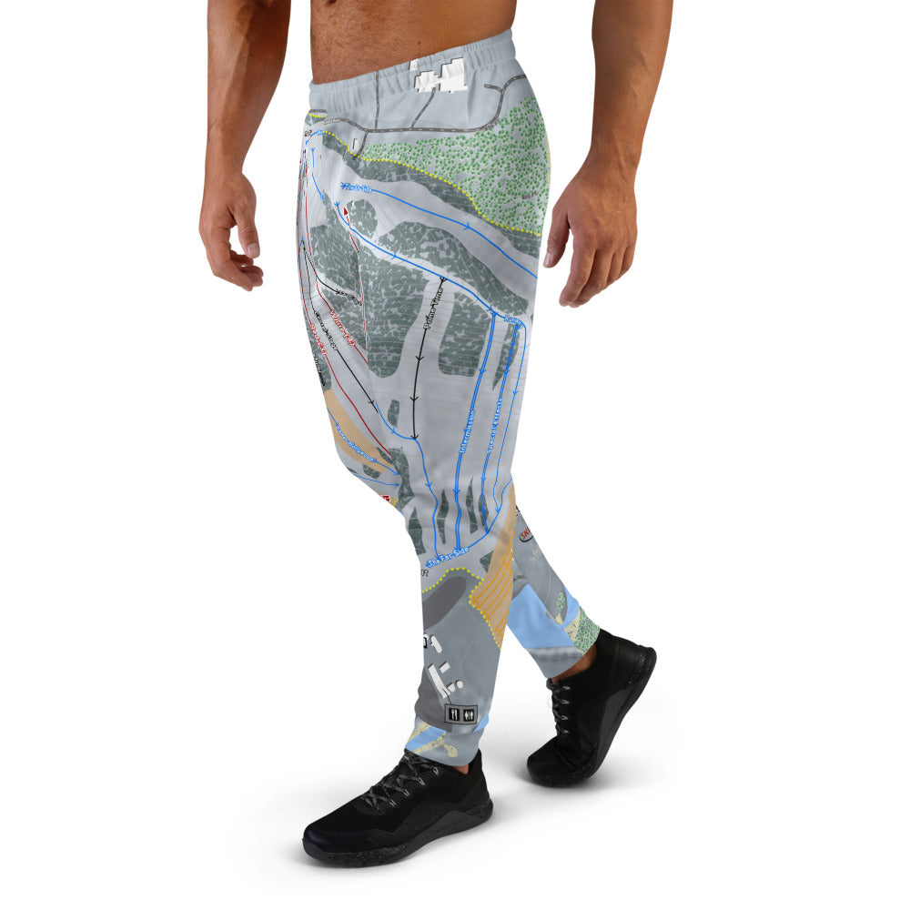 Perfect North Slopes, Indiana Ski Trail Map Men's Mid-Layer - Powderaddicts