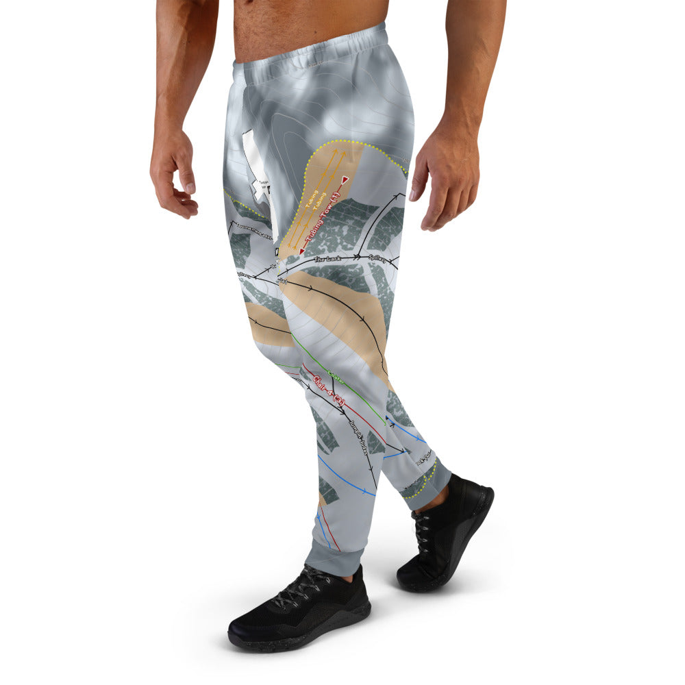 Treetops, Michigan Ski Trail Map Men's Mid-Layer - Powderaddicts