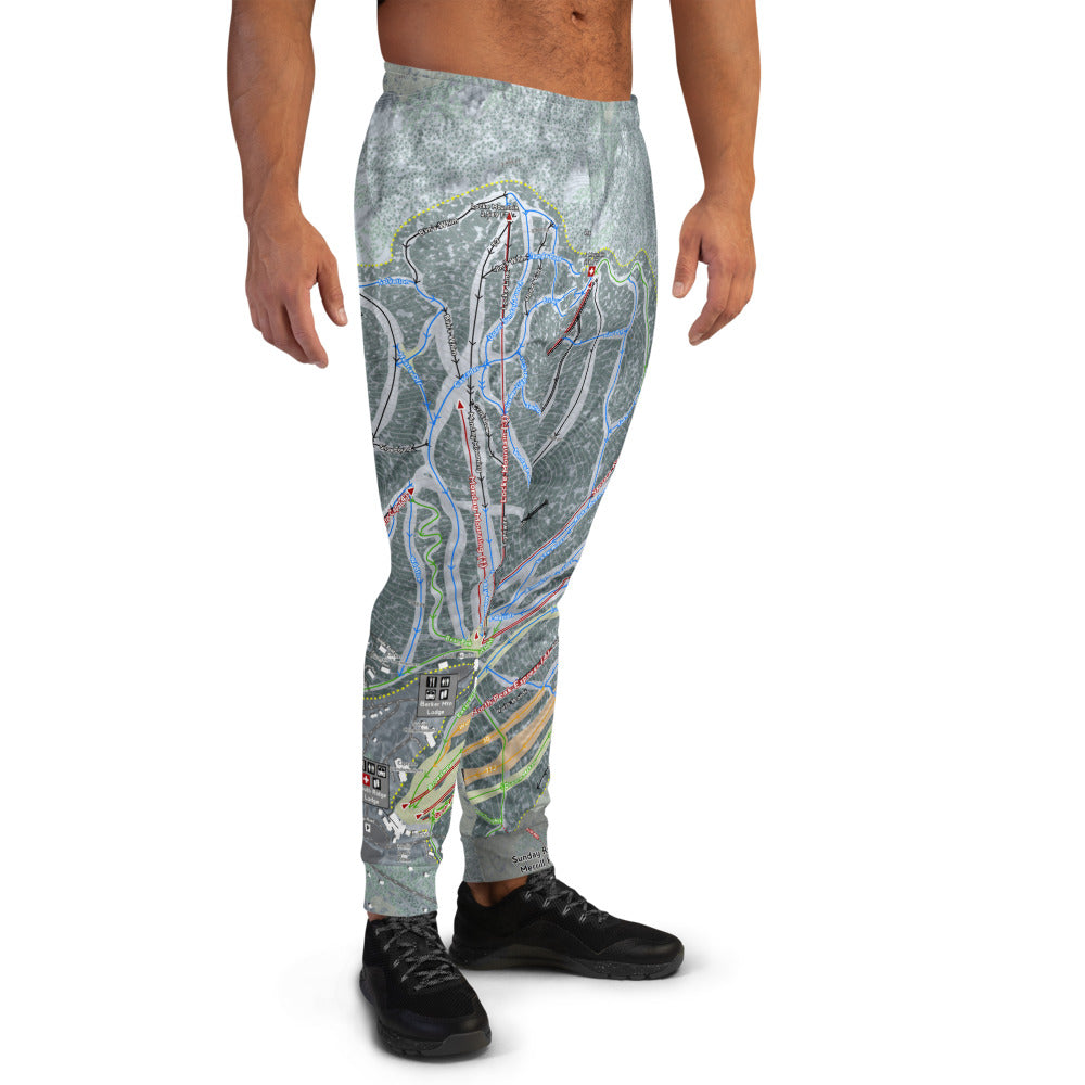 Sunday River, Maine Ski Trail Map Men's Mid-Layer - Powderaddicts
