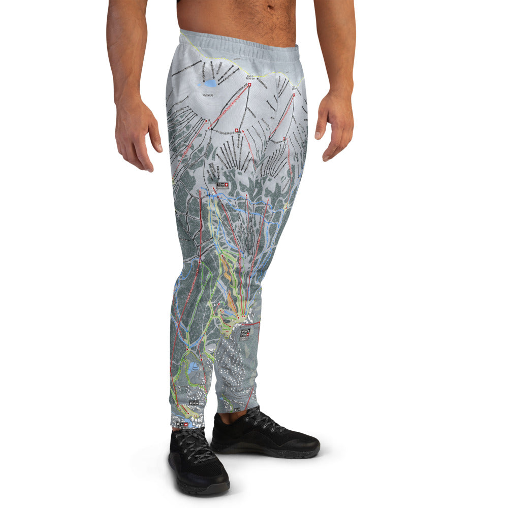 Breckenridge, Colorado Ski Trail Map Men's Mid-Layer - Powderaddicts