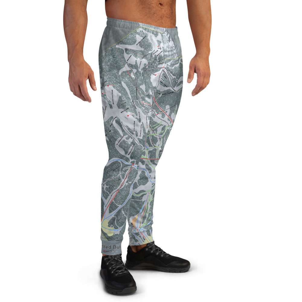 Crested Butte, Colorado Ski Trail Map Men's Mid-Layer - Powderaddicts