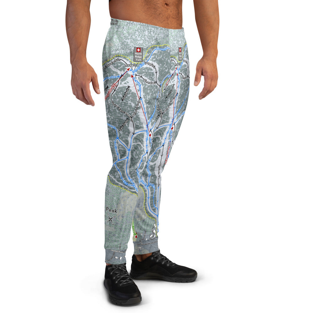 Shawnee Peak, Maine Ski Trail Map Men's Mid-Layer - Powderaddicts