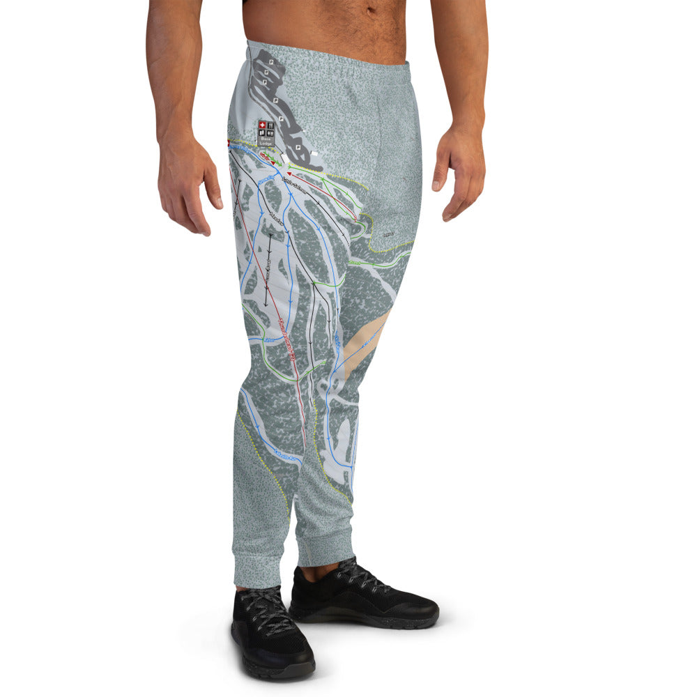 Blacktail, Montana Ski Trail Map Men's Mid-Layer - Powderaddicts