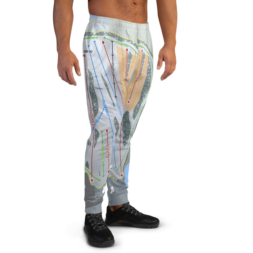 Powder Ridge, Connecticut Ski Trail Map Men's Mid-Layer - Powderaddicts