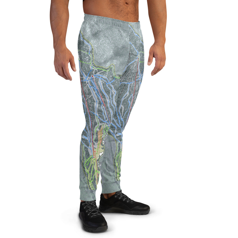 Saddleback, Maine Ski Trail Map Men's Mid-Layer - Powderaddicts