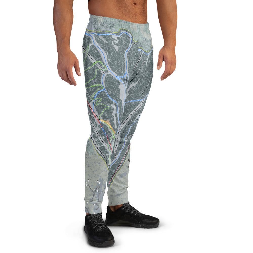 Powderhorn, Colorado Ski Trail Map Men's Mid-Layer - Powderaddicts