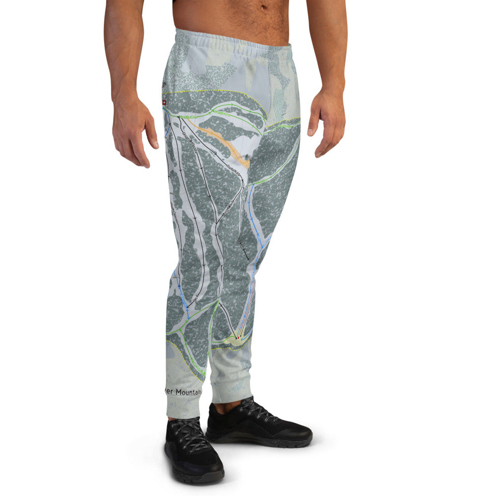 Beaver Mountain, Utah Ski Trail Map Men's Mid-Layer - Powderaddicts