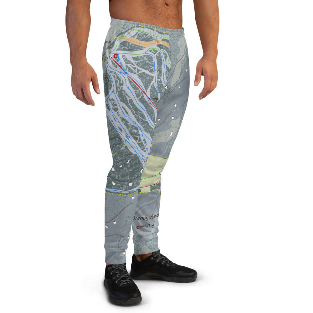 Granby Ranch, Colorado Ski Trail Map Men's Mid-Layer - Powderaddicts