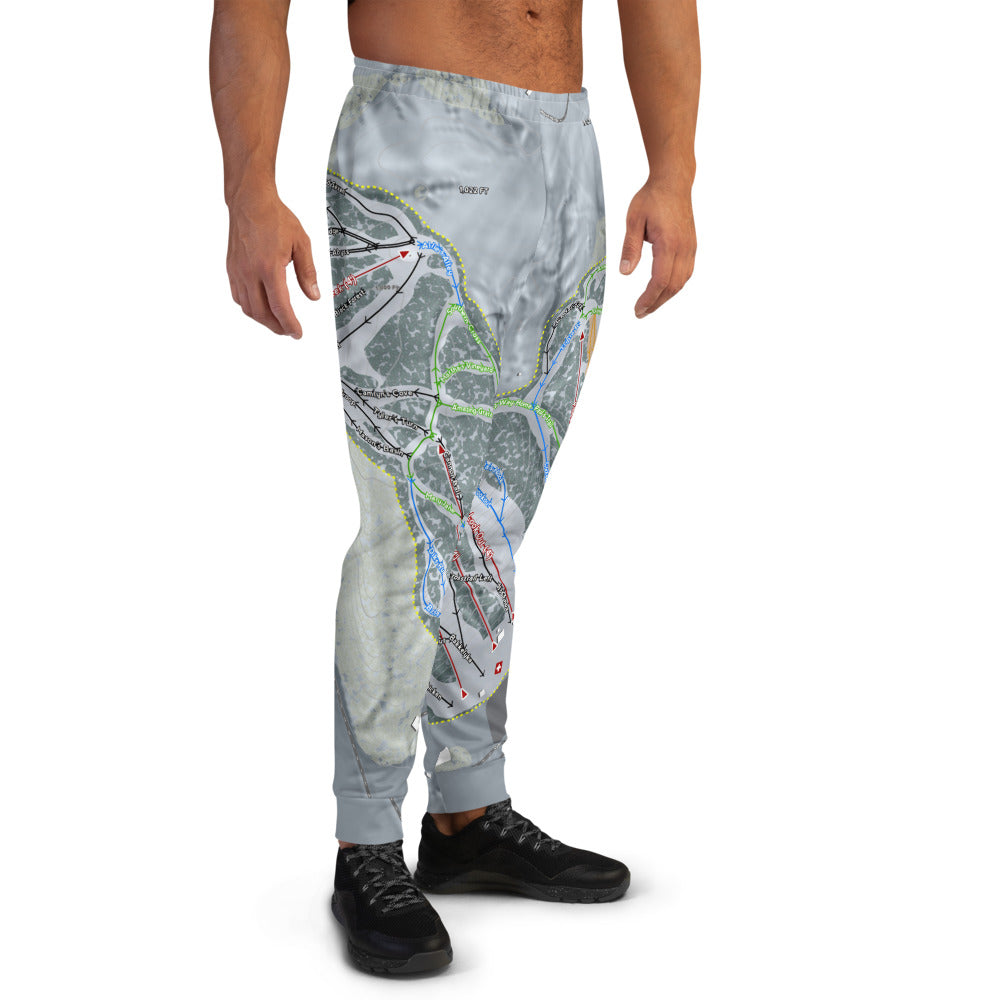 Welch Village, Minnesota Ski Trail Map Men's Mid-Layer - Powderaddicts