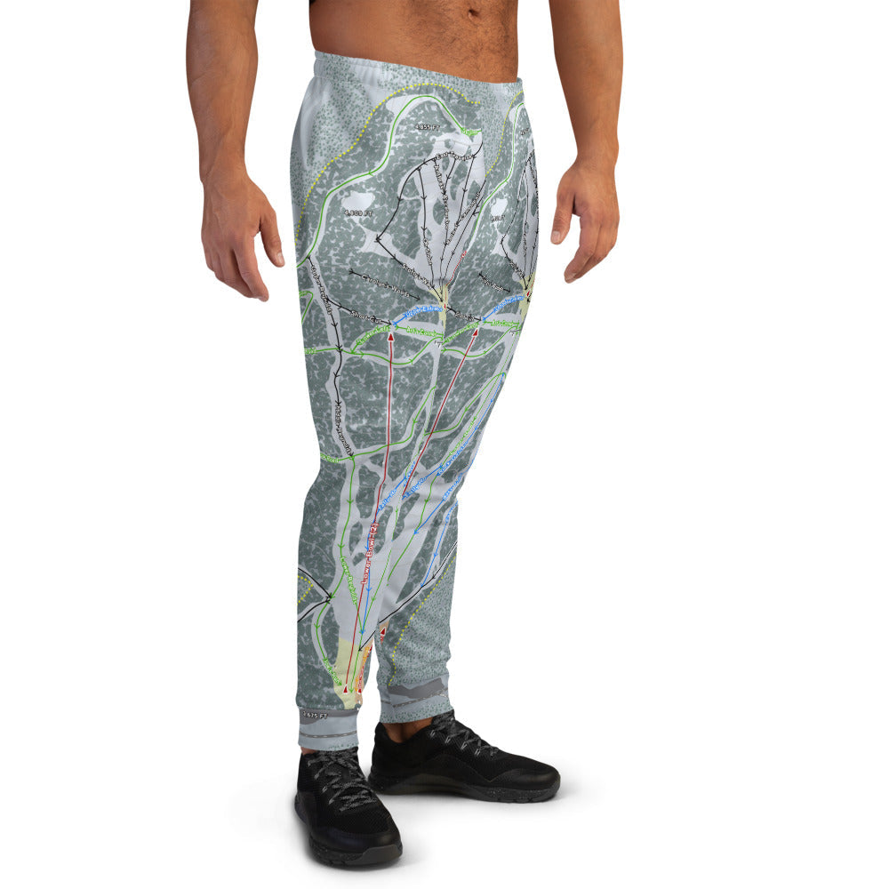 Mt. Hood Ski Bowl, Oregon Ski Trail Map Men's Mid-Layer - Powderaddicts
