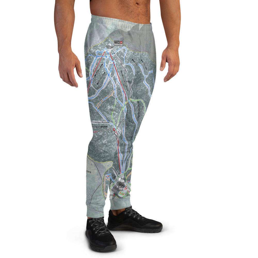 Mount Sunapee, New Hampshire Ski Trail Map Men's Mid-Layer - Powderaddicts