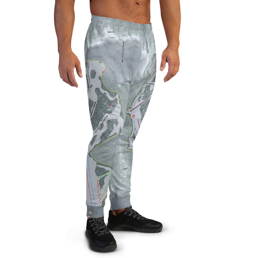 Snoqualmie, Washington Ski Trail Map Men's Mid-Layer - Powderaddicts