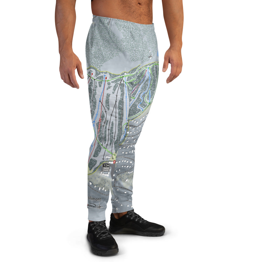 Holimont, New York Ski Trail Map Men's Mid-Layer - Powderaddicts