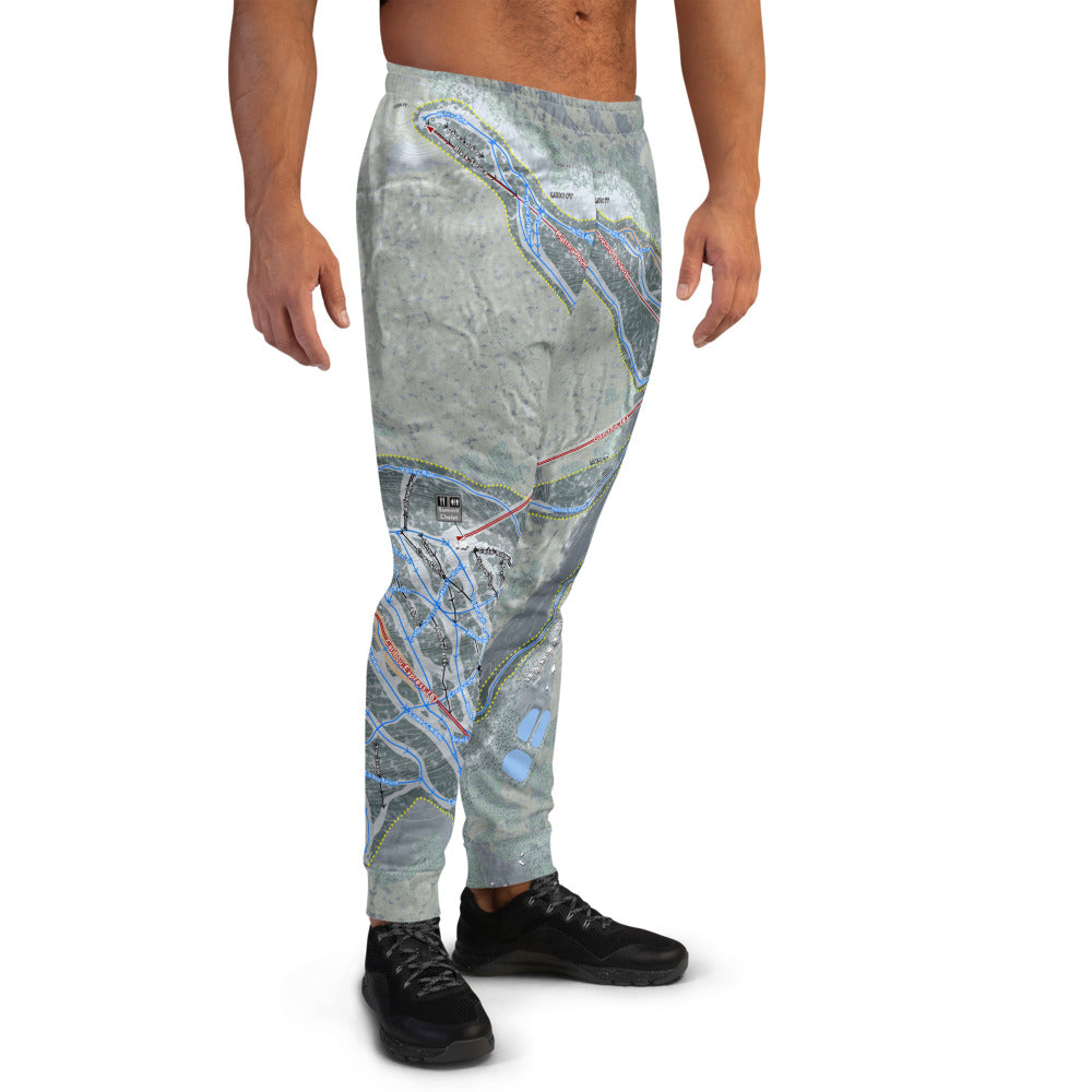 Lutsen Mountains, Minnesota Ski Trail Map Men's Mid-Layer - Powderaddicts