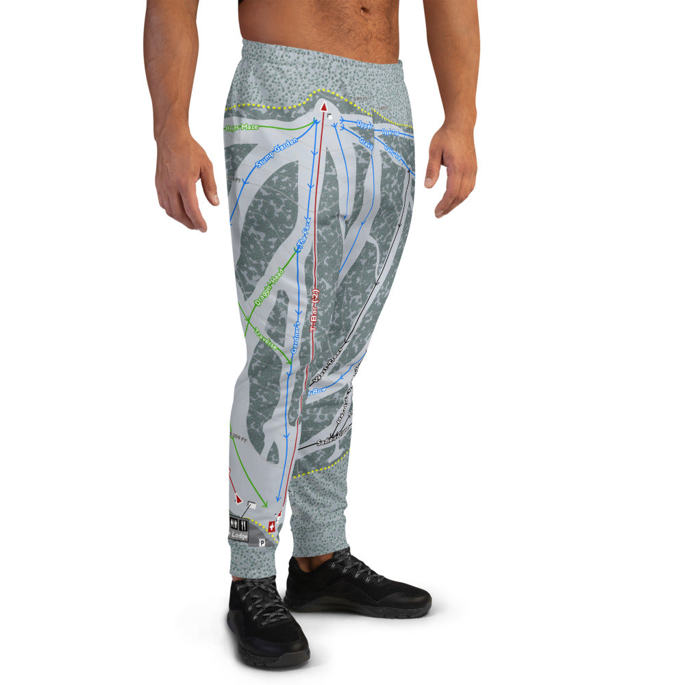 Ferguson Ridge, Oregon Ski Trail Map Men's Mid-Layer - Powderaddicts