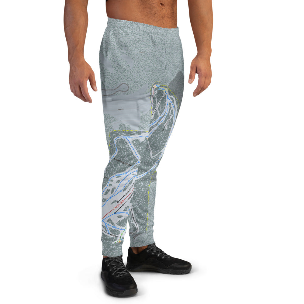 Lookout Pass, Idaho Ski Trail Map Men's Mid-Layer - Powderaddicts