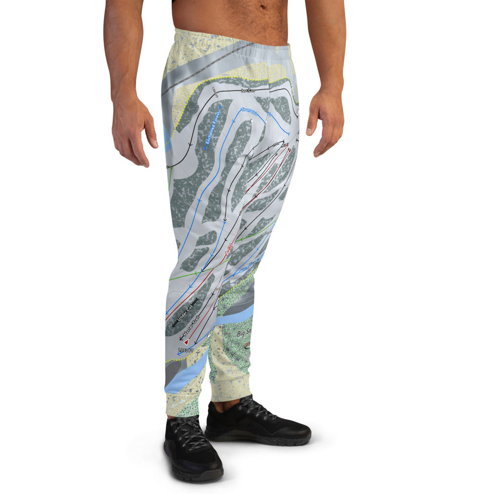 Big Snow BlackJack, Michigan Ski Trail Map Men's Mid-Layer - Powderaddicts