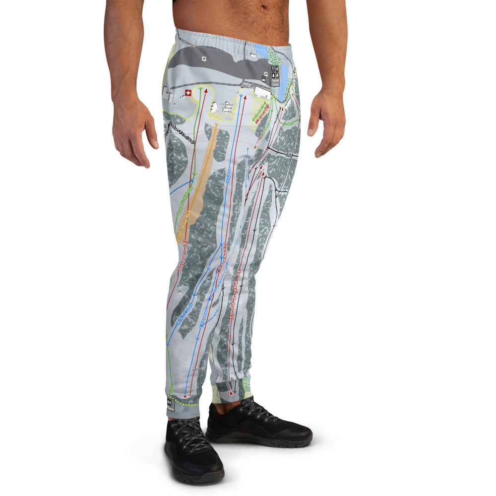 Big Snow Indianhead, Michigan Ski Trail Map Men's Mid-Layer - Powderaddicts