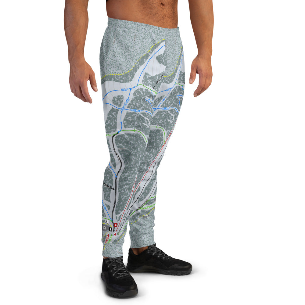 Maverick, Montana Ski Trail Map Men's Mid-Layer - Powderaddicts