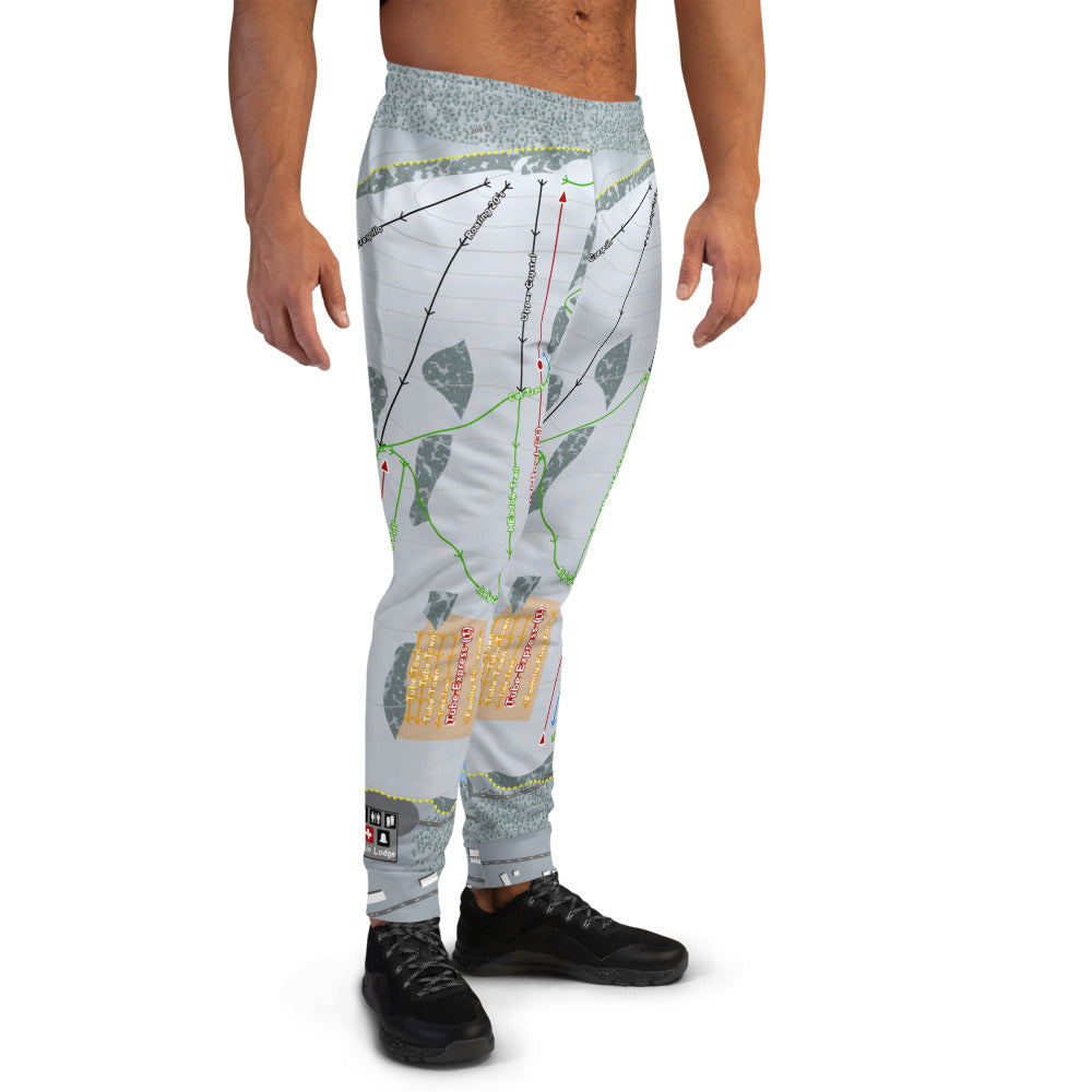 Soda Springs, California Ski Trail Map Men's Mid-Layer - Powderaddicts