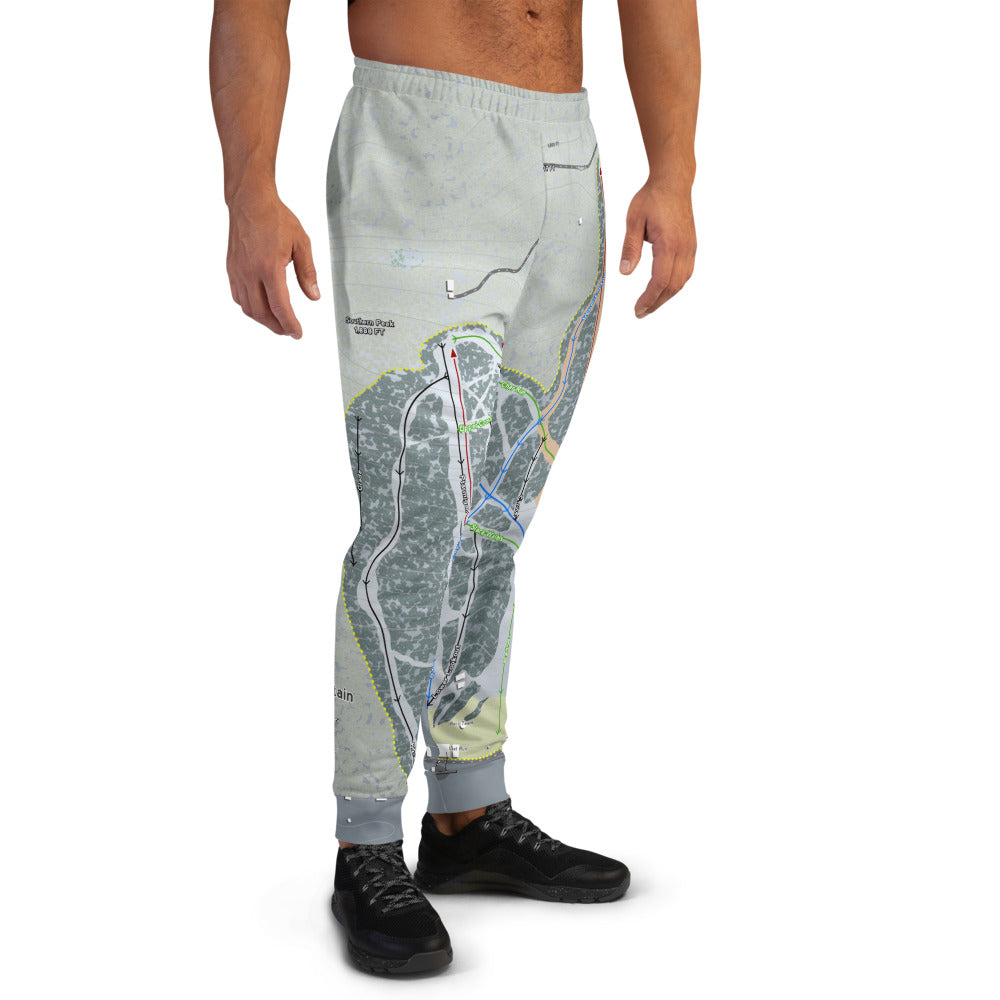 Labrador Mountain, New York Ski Trail Map Men's Mid-Layer - Powderaddicts