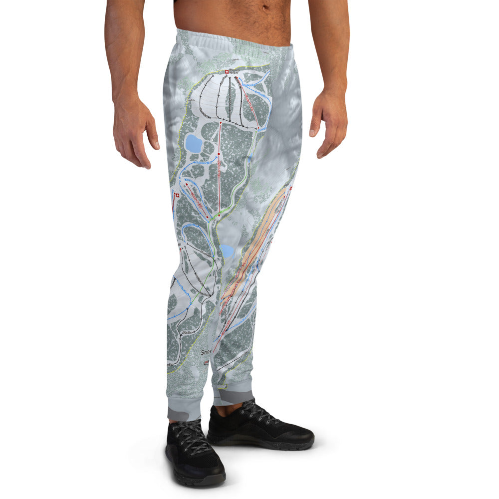 Snow Valley, California Ski Trail Map Men's Mid-Layer - Powderaddicts
