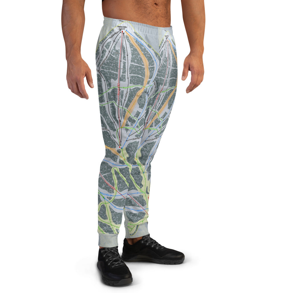 Mt. Shasta, California Ski Trail Map Men's Mid-Layer - Powderaddicts