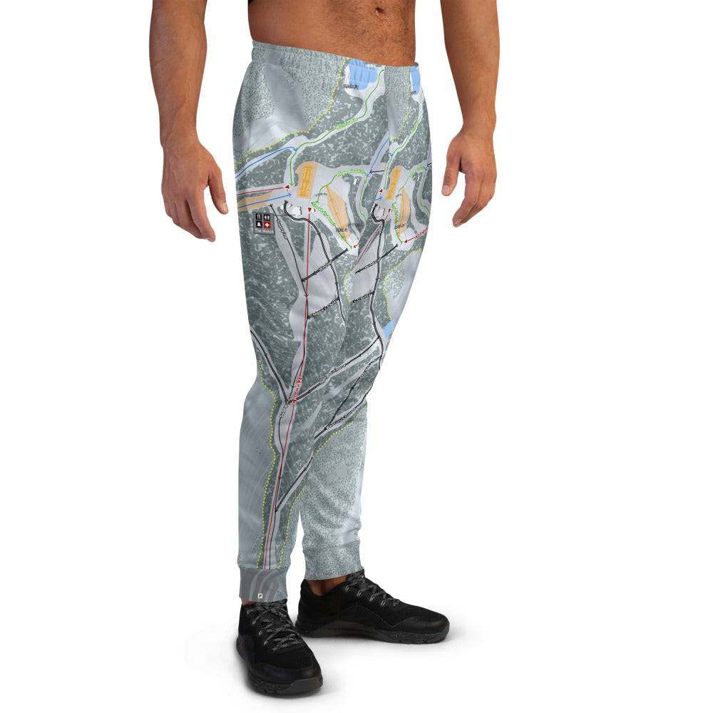 Mt. Baldy, California Ski Trail Map Men's Mid-Layer - Powderaddicts