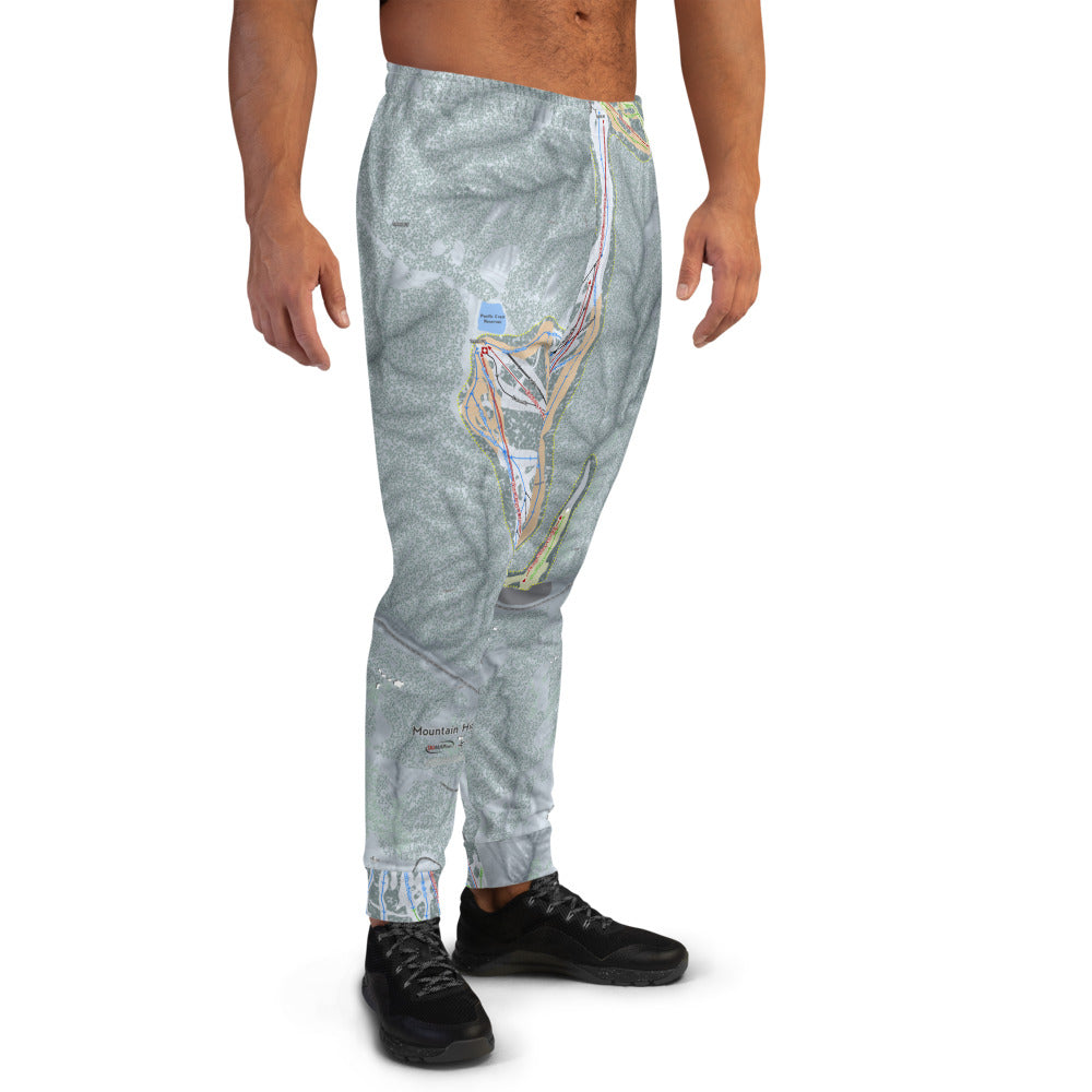 Mountain High, California Ski Trail Map Men's Mid-Layer - Powderaddicts