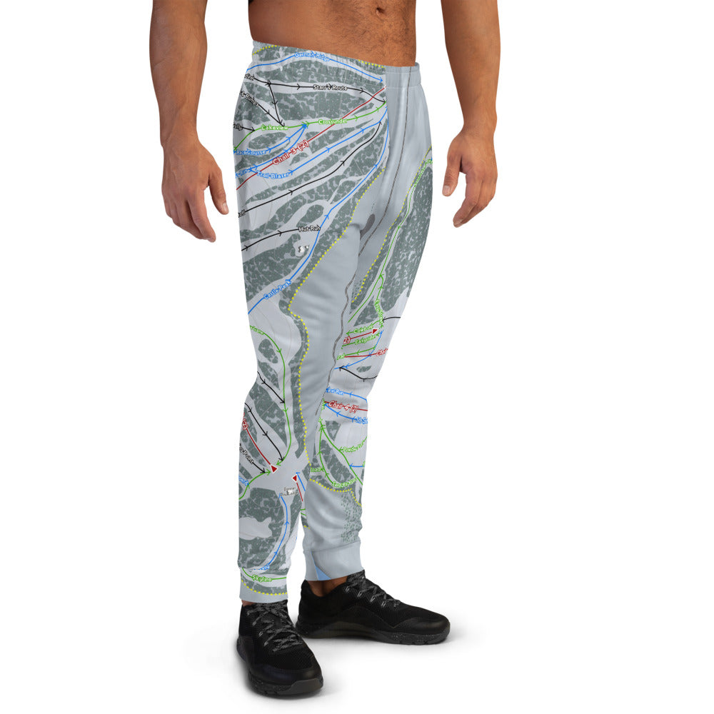 Donner Ski Ranch, California Ski Trail Map Men's Mid-Layer - Powderaddicts