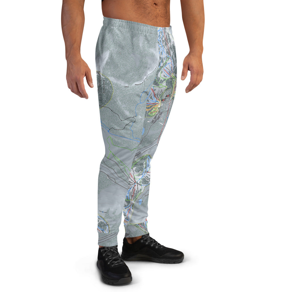 Donner Pass, California Ski Trail Map Men's Mid-Layer - Powderaddicts