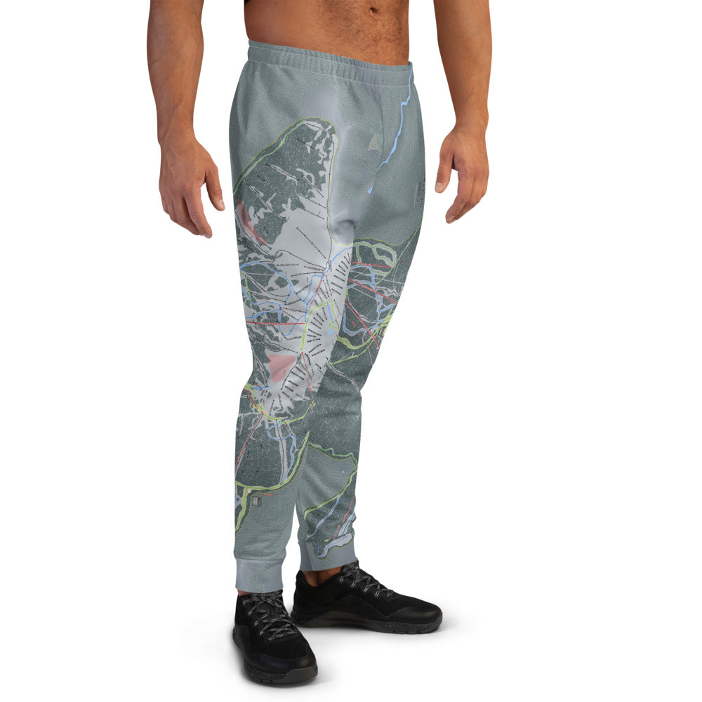 Lake Louise, Alberta Ski Trail Map Men's Mid-Layer - Powderaddicts