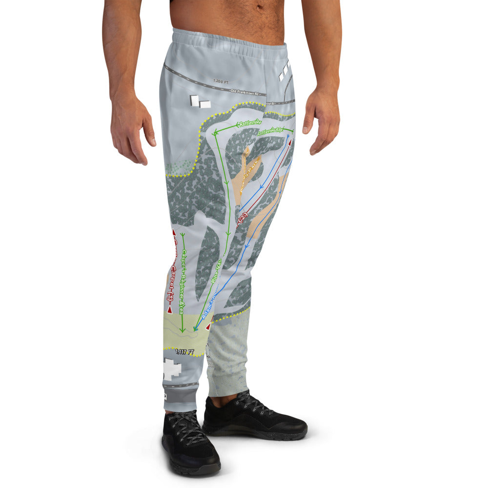 Boyce Park, Pennsylvania Ski Trail Map Men's Mid-Layer - Powderaddicts