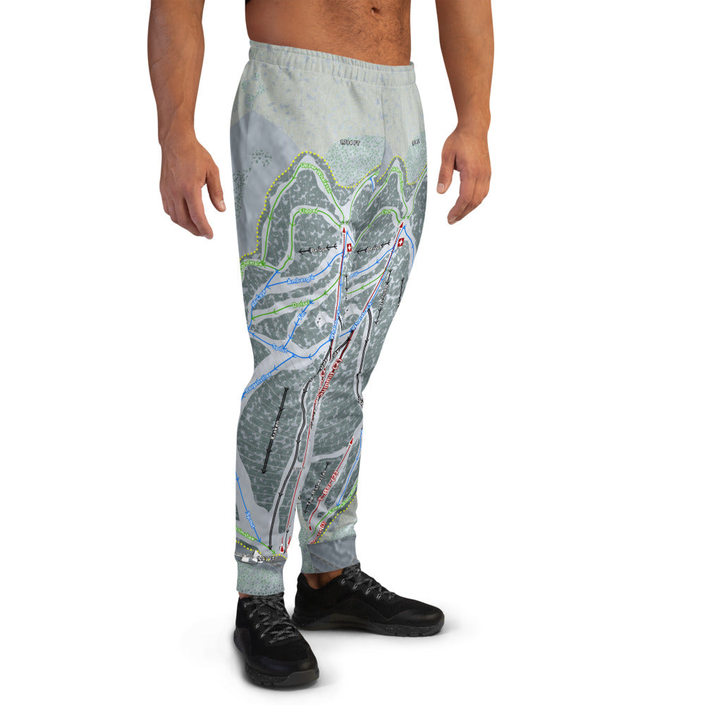 Whaleback Mountain, New Hampshire Ski Trail Map Men's Mid-Layer - Powderaddicts