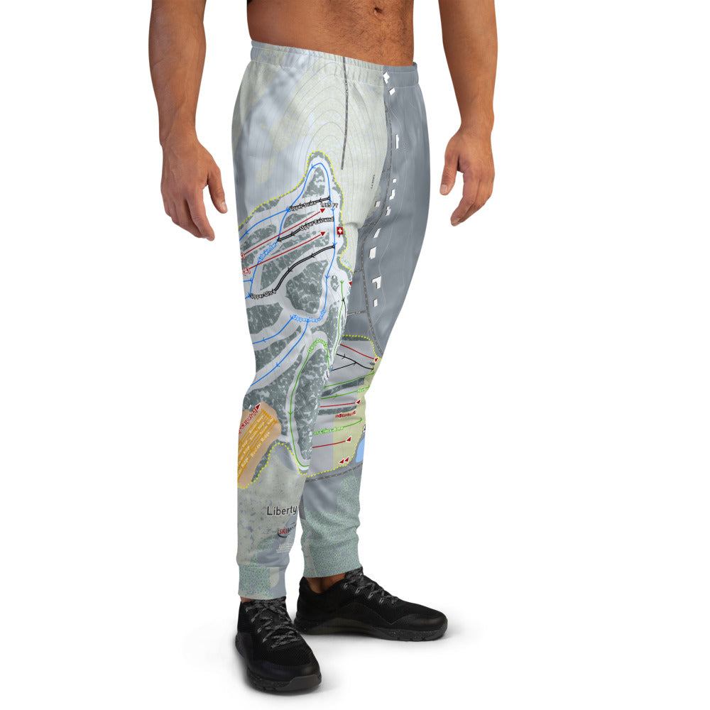 Liberty Mountain, Pennsylvania Ski Trail Map Men's Mid-Layer - Powderaddicts