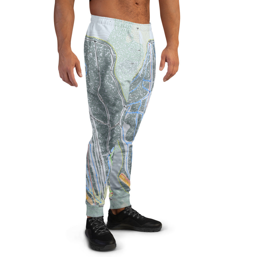 Bigrock Mountain, Maine Ski Trail Map Men's Mid-Layer - Powderaddicts