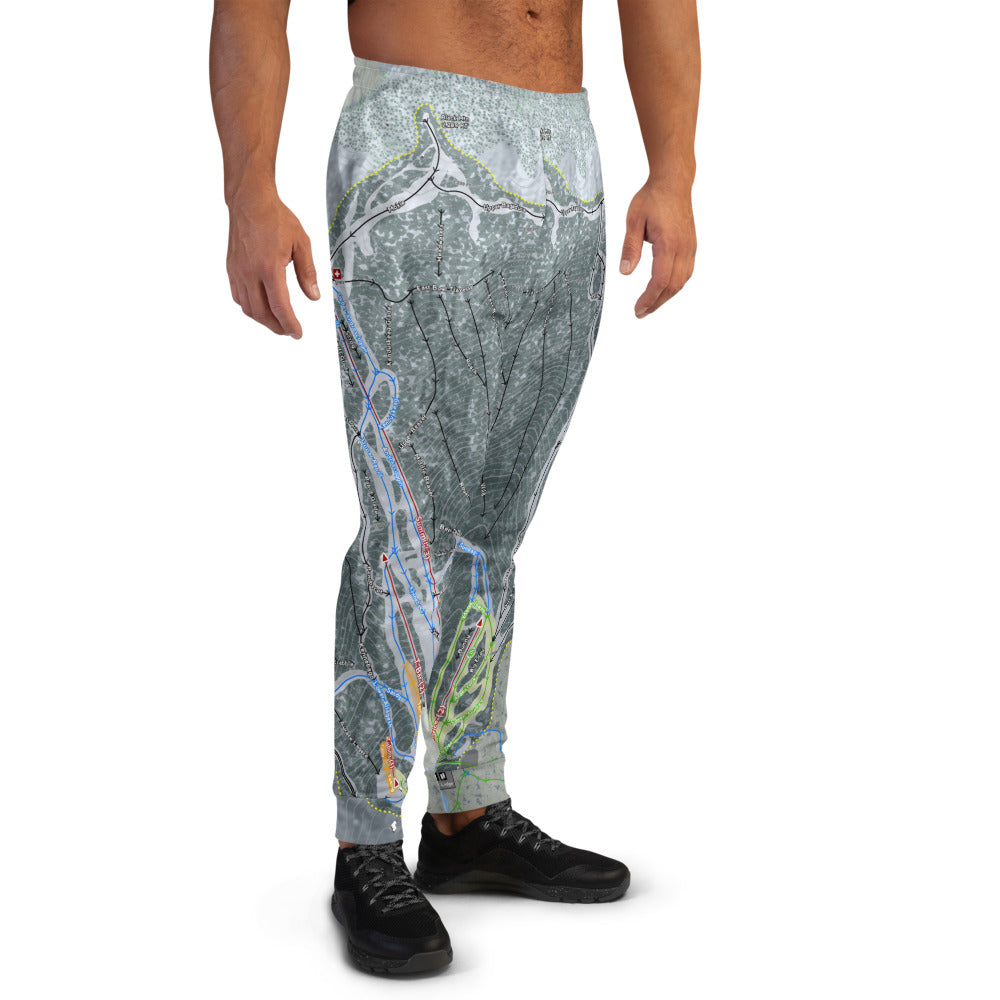 Black Mountain, Maine Ski Trail Map Men's Mid-Layer - Powderaddicts