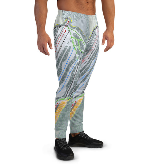 Hermon Mountain, Maine Ski Trail Map Men's Mid-Layer - Powderaddicts