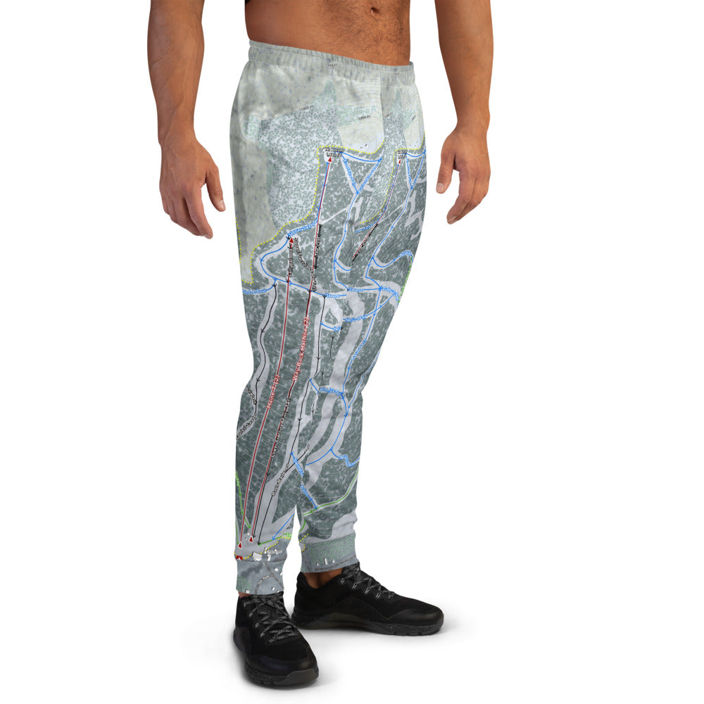 Mt Abram, Maine Ski Trail Map Men's Mid-Layer - Powderaddicts