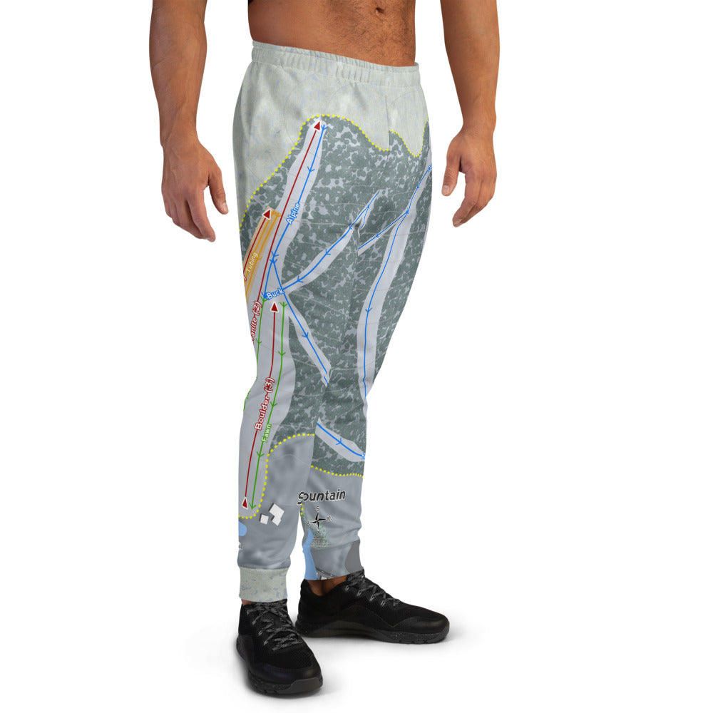 Spring Mountain, Pennsylvania Ski Trail Map Men's Mid-Layer - Powderaddicts