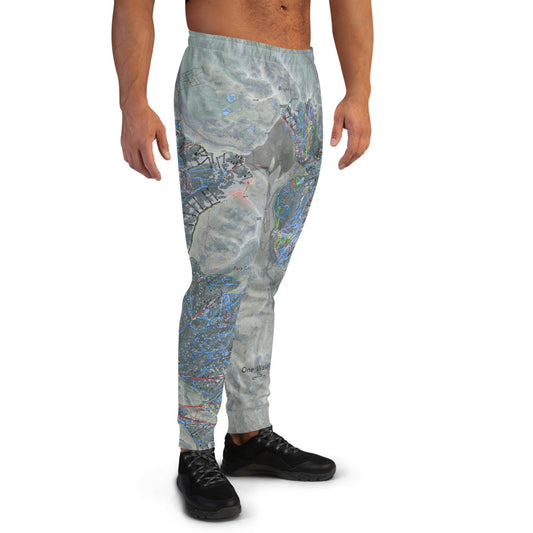 One Wasatch, Utah Ski Trail Map Men's Mid-Layer - Powderaddicts