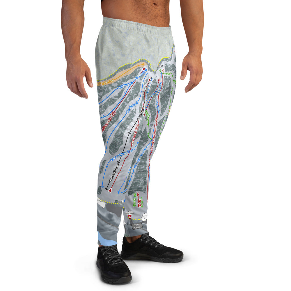 Giants Ridge, Minnesota Ski Trail Map Men's Mid-Layer - Powderaddicts