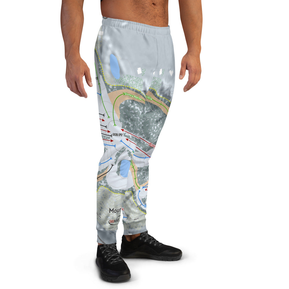 Mount Kato, Minnesota Ski Trail Map Men's Mid-Layer - Powderaddicts