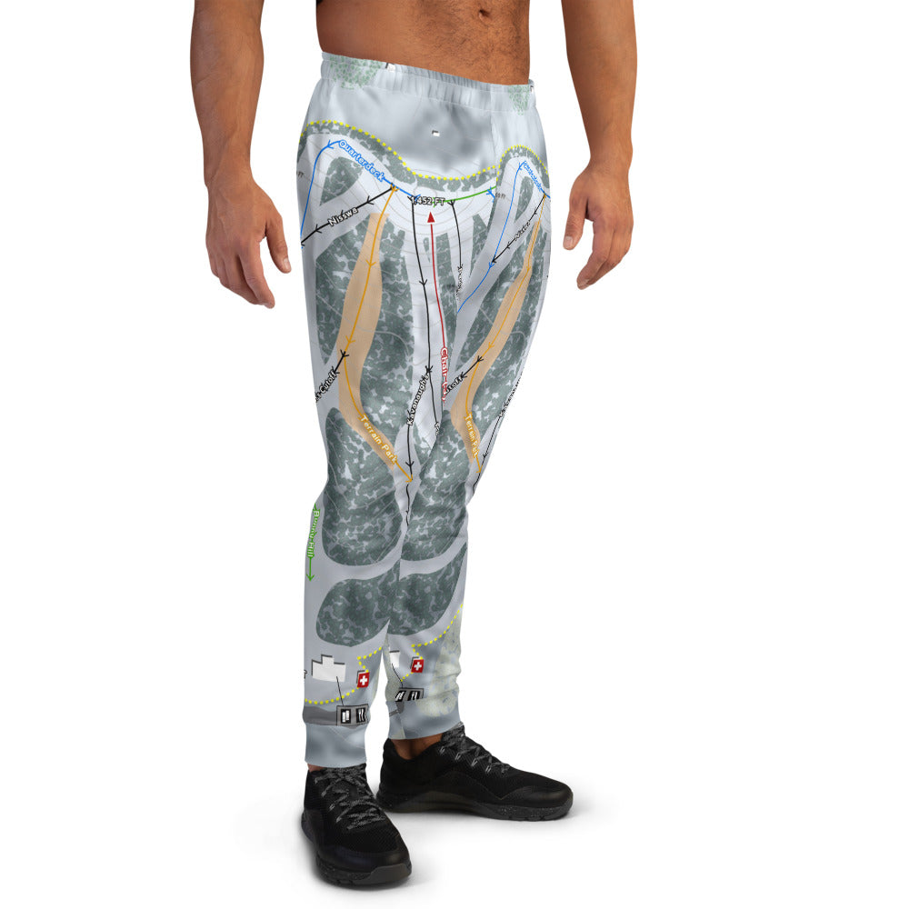 Mount Ski Gull, Minnesota Ski Trail Map Men's Mid-Layer - Powderaddicts