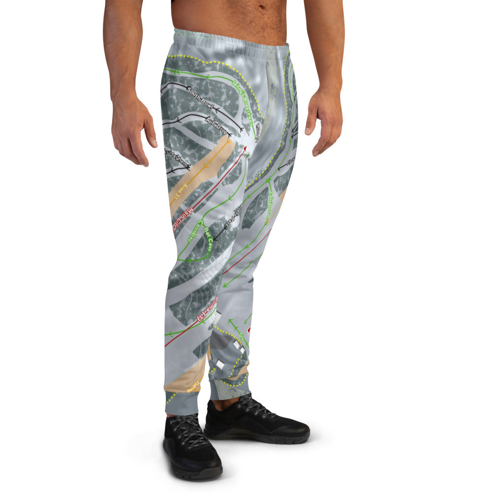 Mt Itasca, Minnesota Ski Trail Map Men's Mid-Layer - Powderaddicts