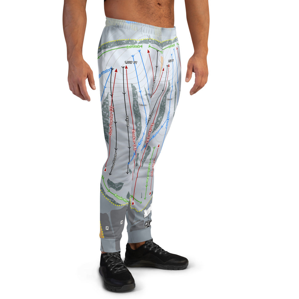 Powder Ridge, Minnesota Ski Trail Map Men's Mid-Layer - Powderaddicts