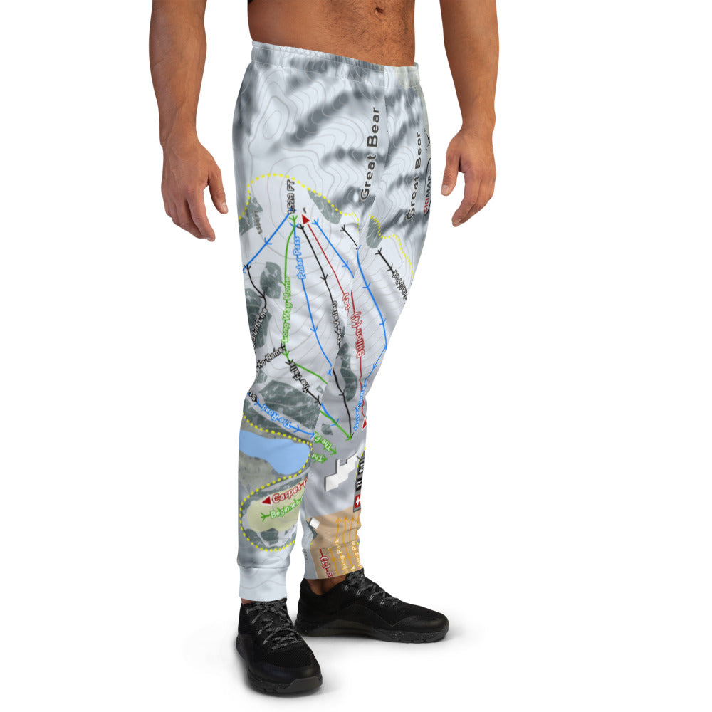 Great Bear, South Dakota Ski Trail Map Men's Mid-Layer - Powderaddicts