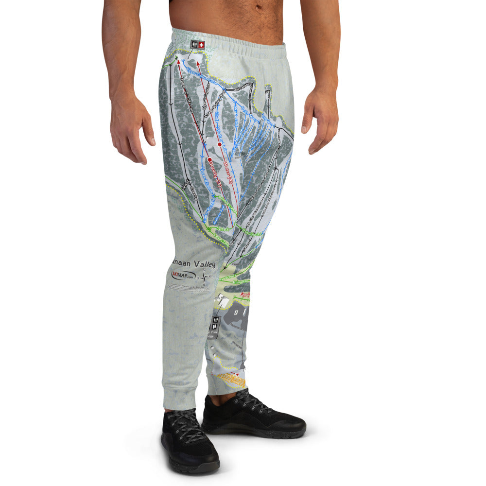Canaan Valley, West Virginia Ski Trail Map Men's Mid-Layer - Powderaddicts